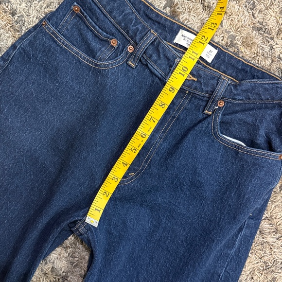 Abercrombie & Fitch women’s The 90s Relaxed high rise Dark Wash Jeans sz 27 - Picture 5 of 10